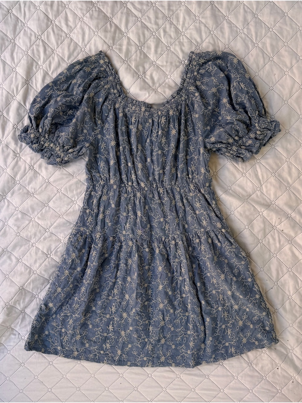 Old Navy Cotton Floral Puff-Sleeve Mini Dress